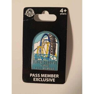 Busch Gardens Tampa Pass Member Exclusive Pin MONTU Roller Coaster Rare NEW